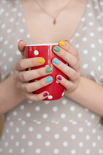 Miscellanea, Miscellaneous, Cup, Hands, Girl, Point, Points HD phone wallpaper