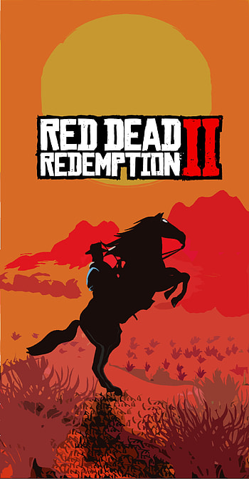 Red Dead Redemption 2, brush, ii, red_dead_redemption, rdr, cowboy, coverart, red_dead, desert, two HD phone wallpaper