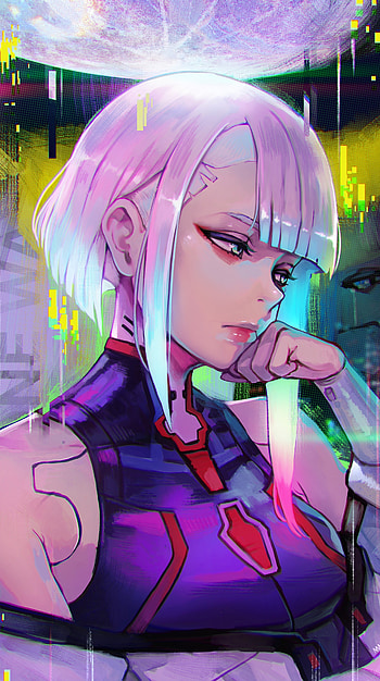 Anime, Cyberpunk: Edgerunners, Lucy (Cyberpunk: Edgerunners), anime girl HD phone wallpaper