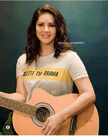 Sunny leone, string_instrument, musical_instrument HD phone wallpaper