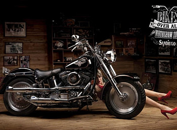 Forbidden Love, motorcycle, bike, harley, chopper HD wallpaper