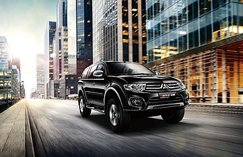 Mitsubishi, Cars, City, Movement, Traffic, Side View, Pajero HD wallpaper