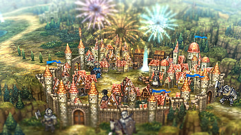 Enchanted Castle Fireworks Celebration - Unicorn Overlord Game, video game, Unicorn Overlord HD wallpaper