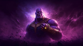 Thanos The Ultimate Titan, thanos, supervillain, superheroes, artwork, digital-art, ai HD wallpaper
