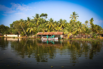 Cruising Kerala backwaters, Houseboat experience, Relaxation on water, Nature's tranquility HD wallpaper