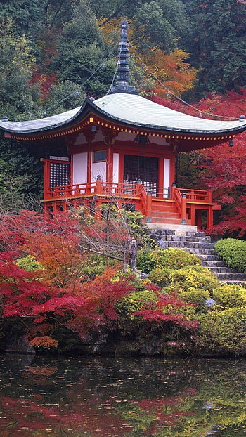 Japanese house, japanese, house, nature HD phone wallpaper