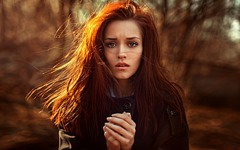 Redhead Girl, girls, model HD wallpaper