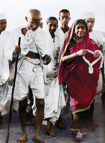 Sarojini Naidu, Mahatma Gandhi HD phone wallpaper