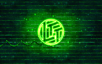 Linus Tech Tips green logo, , green brickwall, Linus Tech Tips logo, YouTube channels, Linus Tech Tips neon logo, Linus Tech Tips HD wallpaper