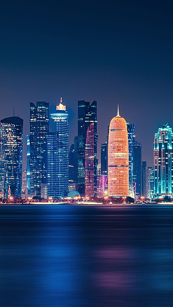 City reflections, Urban cityscape, Futuristic architecture, Digital art HD phone wallpaper