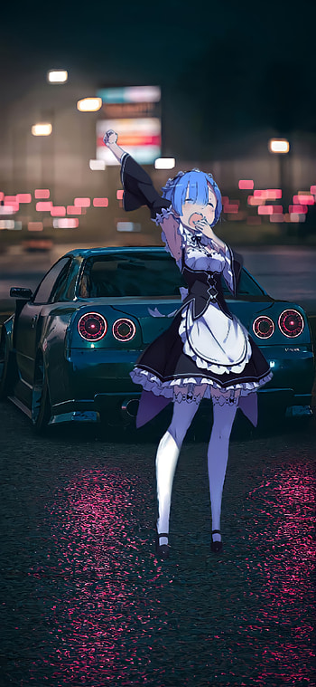 Rem x real life, car HD phone wallpaper