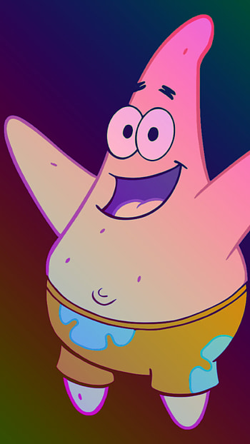 patrick star, rainbow HD phone wallpaper