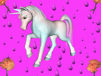 Water unicorn!!, unicorn, water drops HD wallpaper