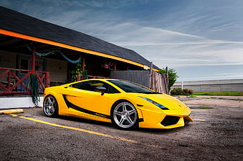 Yellow Lamborghini Gallardo, Superleggera , High-definition , Automotive beauty HD wallpaper