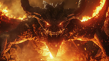 Fiery Depths of the Balrog, The Lord Of The Rings, Balrog (Lord Of The Rings), demon, monster HD wallpaper