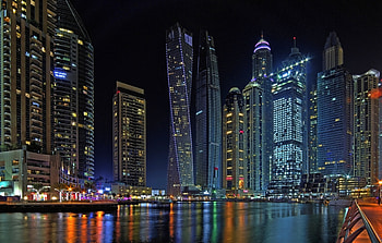 Cityscape, Dubai, buildings, and skyscraper of city HD wallpaper