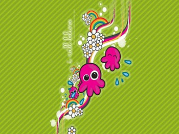 I Will Believe, blob faces, art, tear drops, flowers, rainbows HD wallpaper