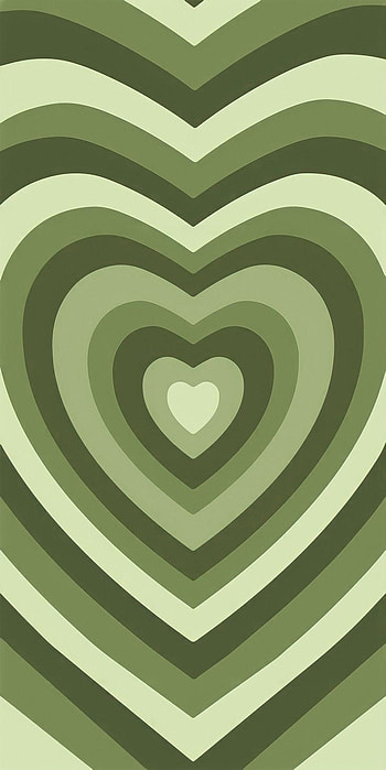Green heart, art HD phone wallpaper