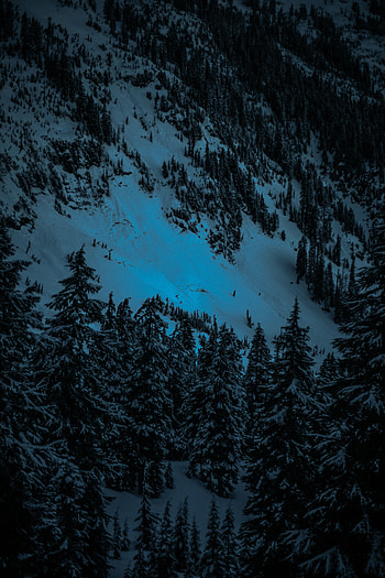 Winter, Nature, Mountains, Snow, Evening, Ate HD phone wallpaper