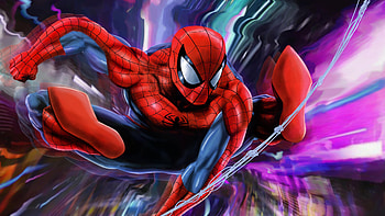 Spider Man New Colorful , spiderman, superheroes, artwork, artist, artstation HD wallpaper