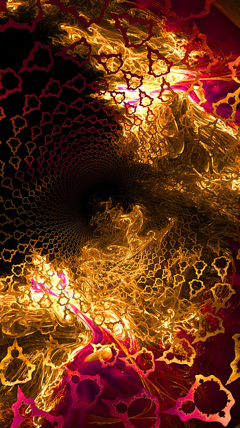 Fractal , Light water fire pattern, Colorful ry, Abstract design HD phone wallpaper