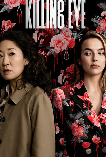 Killing Eve, Season 2 poster, Floral design, Intriguing visuals HD phone wallpaper