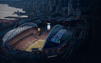 Seattle, Seahawks stadium, Dynamic backgrounds, Sporting arena HD wallpaper