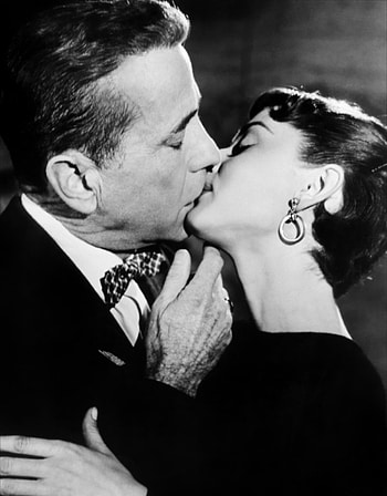 Audrey Hepburn in Sabrina, Humphrey Bogart and William Holden, Timeless chemistry, Classic love story HD phone wallpaper