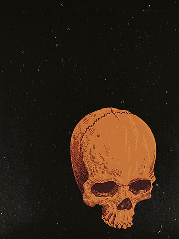 Gold Death, skulls, black, ilustration, skull HD phone wallpaper