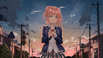 My Teen Romantic Comedy Snafu, anime-girl, anime, artist, artwork, digital-art HD wallpaper