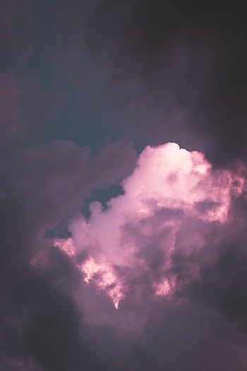 Nature, Sky, Clouds, Violet, Purple, Atmosphere, Shade, Tint HD phone wallpaper