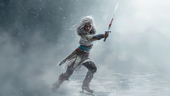 Ciri Enigmatic Power, ciri, the-witcher-3, games, artist, artwork, digital-art, deviantart, video-games HD wallpaper