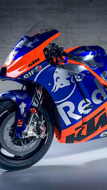 Ktm Bike, Blue Color, Red Bull HD phone wallpaper