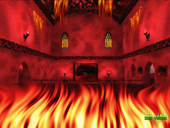 Castle Natas - The Portal to Hell, halloween, hell, scary, flame, castle, fire HD wallpaper