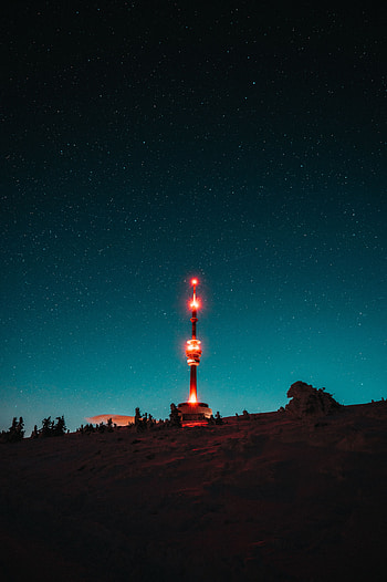 Night, Building, Miscellanea, Miscellaneous, Backlight, Illumination, Tower HD phone wallpaper