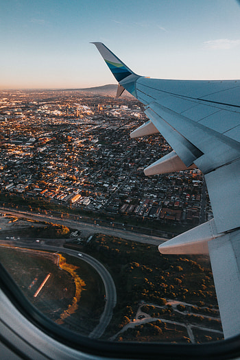 City, View From Above, Miscellanea, Miscellaneous, Overview, Review, Wing, Plane, Airplane HD phone wallpaper