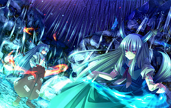 New Touhou Wall, classic, anime, game, girl, newmtouhou HD wallpaper