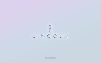 Lincoln logo, cut out 3d text, white background, Lincoln 3d logo, Lincoln emblem, Lincoln, embossed logo, Lincoln 3d emblem HD wallpaper