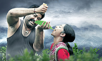 Mohanlal, flash graphy, Malayalam movie, Puli murugan HD wallpaper