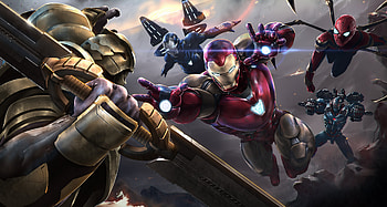 Thanos Vs Iron Man Team, thanos, iron-man, superheroes, artwork HD wallpaper