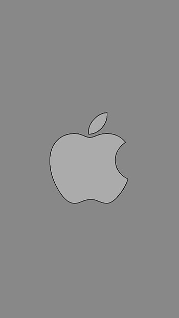 Apple logo Space Grey, , spacegrey HD phone wallpaper