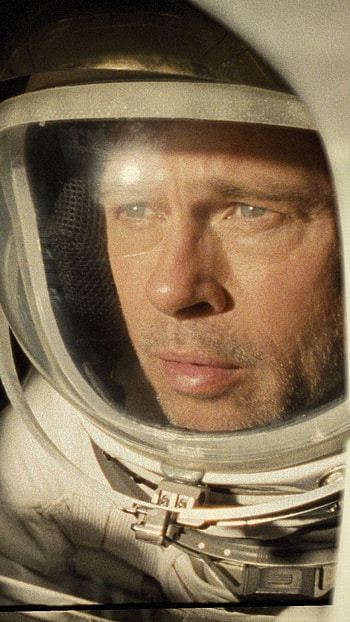 Ad Astra, Brad Pitt's space journey, Captivating visual artistry, Epic sci-fi HD phone wallpaper