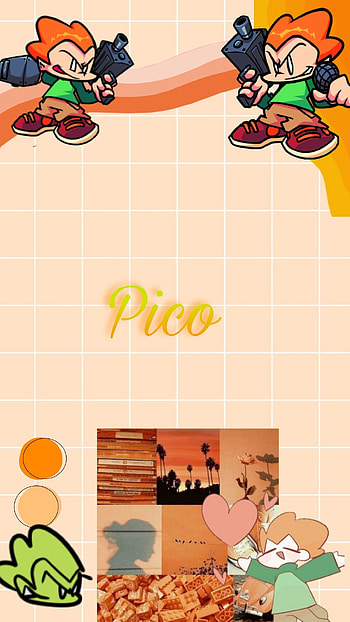 Pico fnf, orange, product HD phone wallpaper