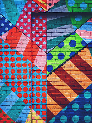Multicolored, Motley, Texture, Textures, Paint, Wall, Brick HD phone wallpaper