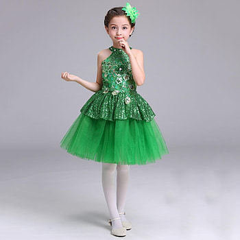 Little beauty, copil, child, day, green, girl, dress, st patrick HD wallpaper