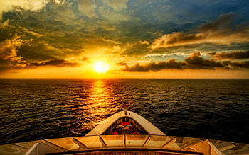 Landscape, Sunset, Sea HD wallpaper