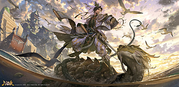 Fantasy man, view from down, fantasy, man, dragon, make, ma ke HD wallpaper