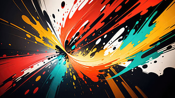 Paint Splatters , abstract, artist, artwork, digital-art, deviantart HD wallpaper