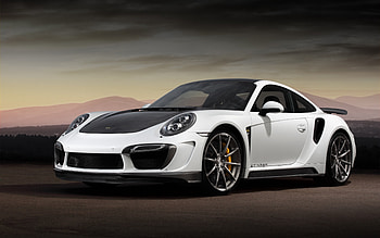 White, Porsche 911, sports car HD wallpaper