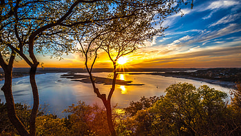 Lake Travis, lake, nature HD wallpaper